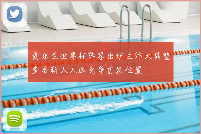 爱尔兰世界杯阵容出炉主帅大调整多名新人入选竞争首发位置